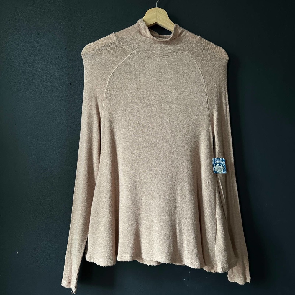 Intimately Free People Almond Weekend Snuggle Turtleneck NEW Small - Picture 4 of 11